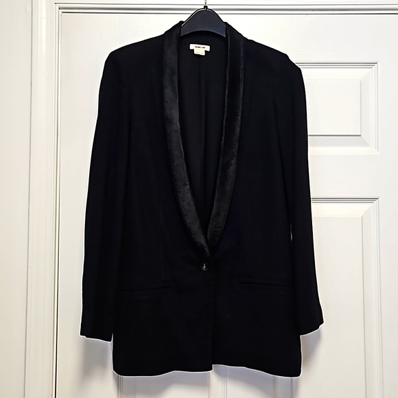 Helmut Lang Calf Hair Collar Blazer - Picture 1 of 3